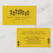 Gelber Kiefernwald Visitenkarte (Vorne/Hinten)