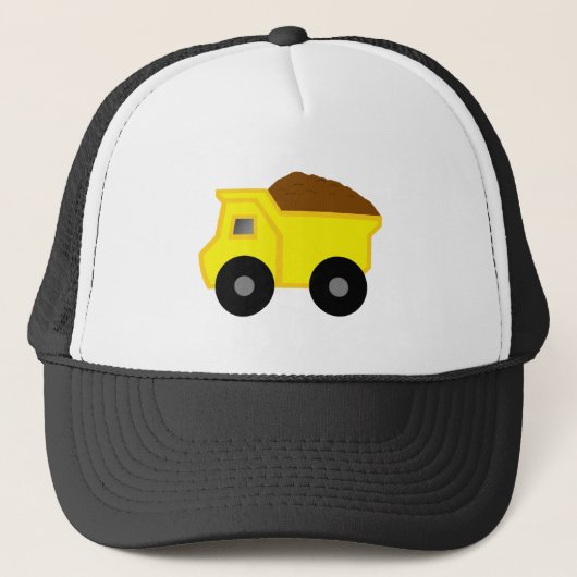 Gelber Kipper Truckerkappe (Vorderseite)