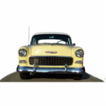 Gelber Klassiker Chevy 1955 Chevrolet Freistehende Fotoskulptur<br><div class="desc">Gelber Klassiker Chevy 1955 Chevrolet</div>