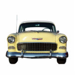 Gelber Klassiker Chevy 1955 Chevrolet Freistehende Fotoskulptur<br><div class="desc">Gelber Klassiker Chevy 1955 Chevrolet</div>