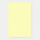 Gelber kleiner Notizblock mit Millimeterpapier (Ra (Vorderseite)