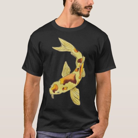 Gelber Koi-Fisch T-Shirt (Vorderseite)