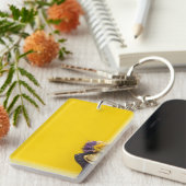 Gelber Korb Schlüsselanhänger (Vorderseite rechts)