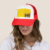 Gelber Korb Truckerkappe (Beispiel)