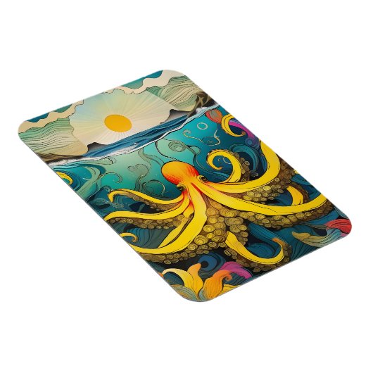 Gelber Krake Magnet (Rechte Seite)