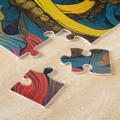 Gelber Krake Puzzle (Seite)