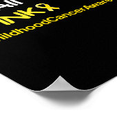 Gelber Krebs im Kindesalter für Kinder Poster (Ecke)