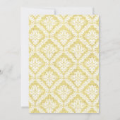 Gelber Kreuz-Schwarzmeerkatze Erstkommunion Einladung (Rückseite)