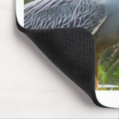 Gelber Kronen-Nachtreiher Mousepad (Ecke)