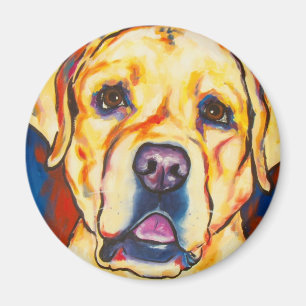 Gelber Labrador 2 Magnet