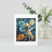 Gelber Labrador (2) Postkarte (Stehend Vorderseite)