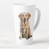 Gelber Labrador-Becher Milchtasse (Rechte Ecke)