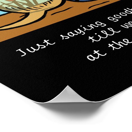 Gelber Labrador Engel und Mama 2 Poster (Ecke)