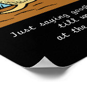 Gelber Labrador Engel und Mama Blonde L Poster (Ecke)