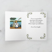 Gelber Labrador Engel und Mama Karte (Innenseite)