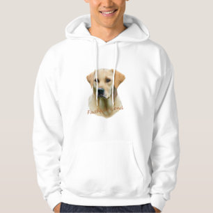 Gelber Labrador Fathful Freund für Kleid Hoodie