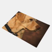Gelber Labrador Fußmatte (Schrägansicht)