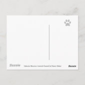 Gelber Labrador Guardian Engel (Rainbow Bridge) Postkarte (Rückseite)