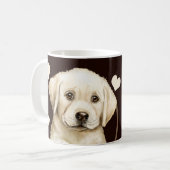 Gelber Labrador Hund jeden Snack, den Sie machen Kaffeetasse (Vorderseite Links)