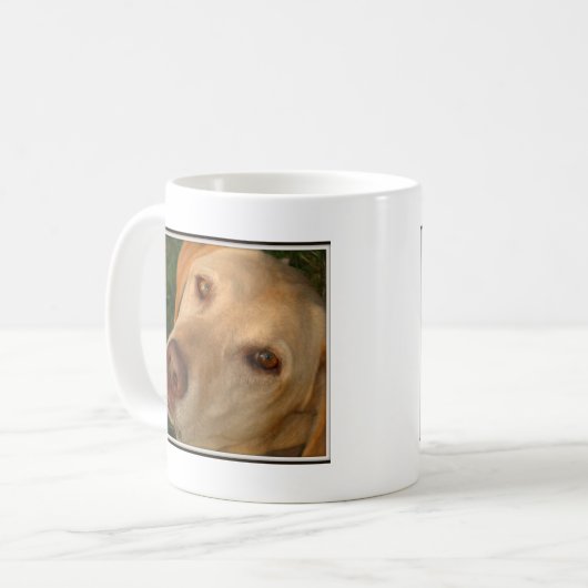 Gelber Labrador Kaffeetasse (Vorderseite Links)