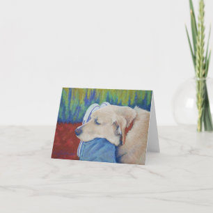 Gelber Labrador Karte