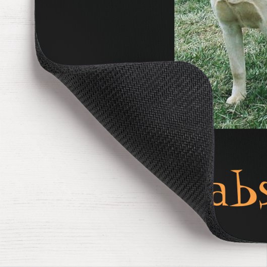 Gelber Labrador, Labrador-Regel! Mousepad (Ecke)