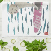 Gelber Labrador, Labrador-Retriever, Strand-Hund Küchentuch (Gefaltet)