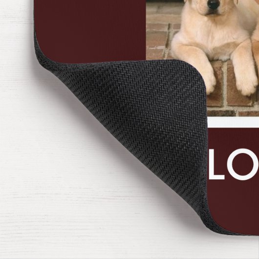 Gelber Labrador Mousepad (Ecke)
