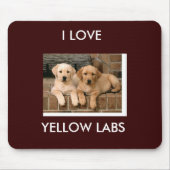 Gelber Labrador Mousepad (Vorne)