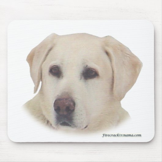 Gelber Labrador Mousepad (Vorne)