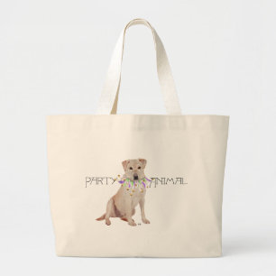 Gelber Labrador-Party-Tier Jumbo Stoffbeutel