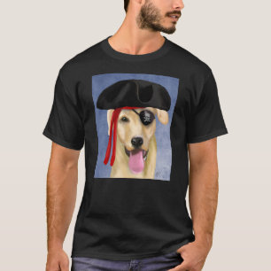 Gelber Labrador-Pirat T-Shirt