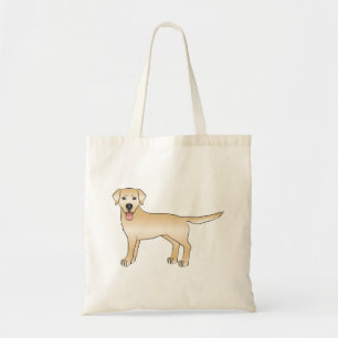 Gelber Labrador Retriever Cartoon Dog Zeichnend Tragetasche