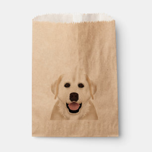 gelber Labrador-Retriever-Cartoon Geschenktütchen