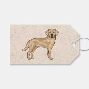 Gelber Labrador Retriever Cartoon Lab Hund Beige Geschenkanhänger