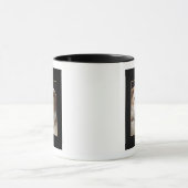 Gelber Labrador-Retriever-Hund auf Keramik-Tasse Tasse (Zentrum)