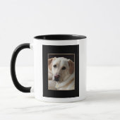 Gelber Labrador-Retriever-Hund auf Keramik-Tasse Tasse (Links)
