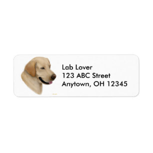 Gelber Labrador retriever-Hundeaufkleber