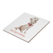 Gelber Labrador Retriever Kochen Fliese (Seite)