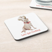 Gelber Labrador Retriever Kochen Getränkeuntersetzer (Linke Seite)