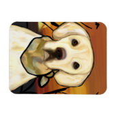 Gelber Labrador Retriever Magnet (Horizontal)
