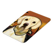 Gelber Labrador Retriever Magnet (Linke Seite)