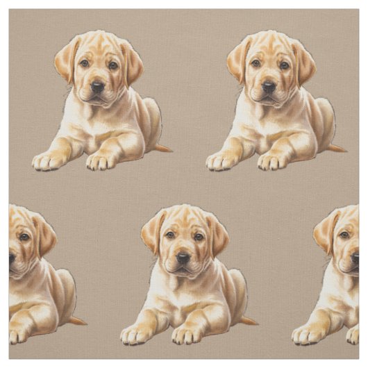 Gelber Labrador Retriever Stoff (Muster)