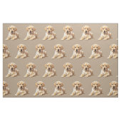 Gelber Labrador Retriever Stoff (Fat Quarter (45,7 x 55,9 cm))
