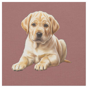 Gelber Labrador Retriever Stoff