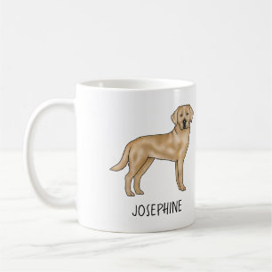 Gelber Labrador Retriever Süßer Lab Hund Benutzerd Kaffeetasse
