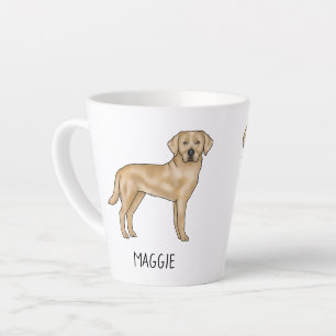 Gelber Labrador Retriever Süßer Lab Hund Dein Name Milchtasse