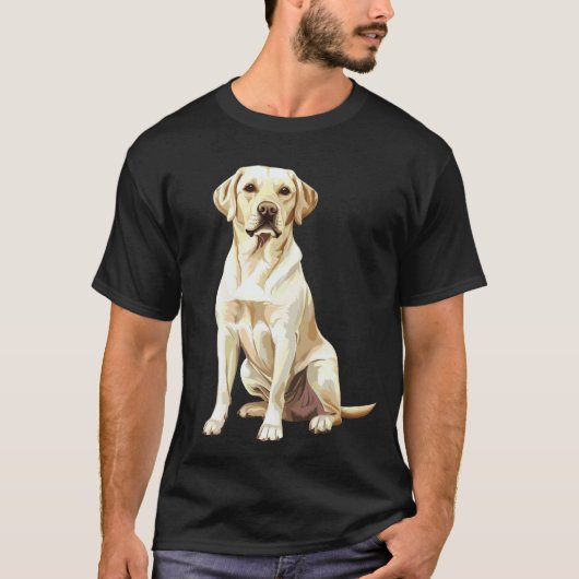 Gelber Labrador Retriever T-Shirt (Vorderseite)