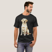 Gelber Labrador Retriever T-Shirt (Vorne ganz)
