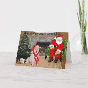 Gelber Labrador Retriever Weihnachten